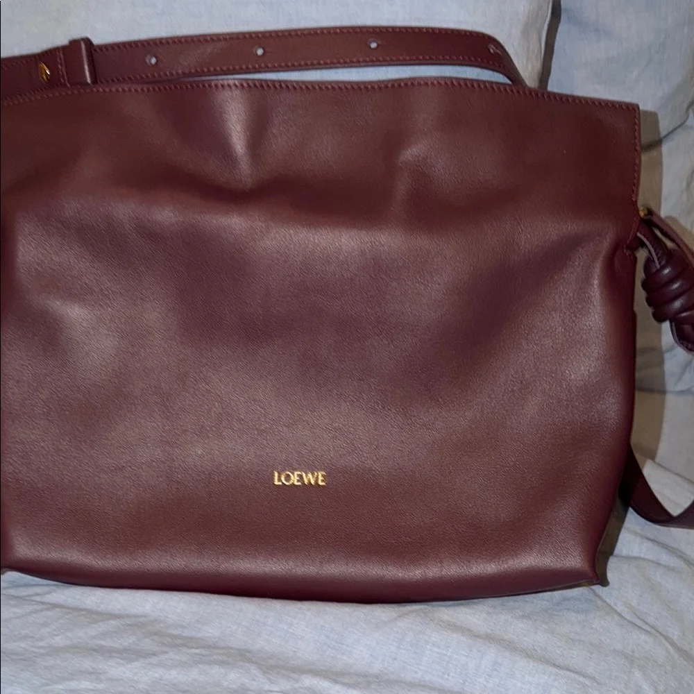 Loewe Maroon Leather Crossbody Bag - Picture 2 of 5